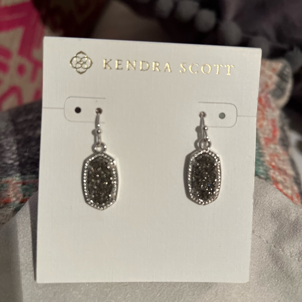Kendra Scott black druzy earrings